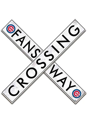 Chicago Cubs Inch Fans Way Crossing Wall Art