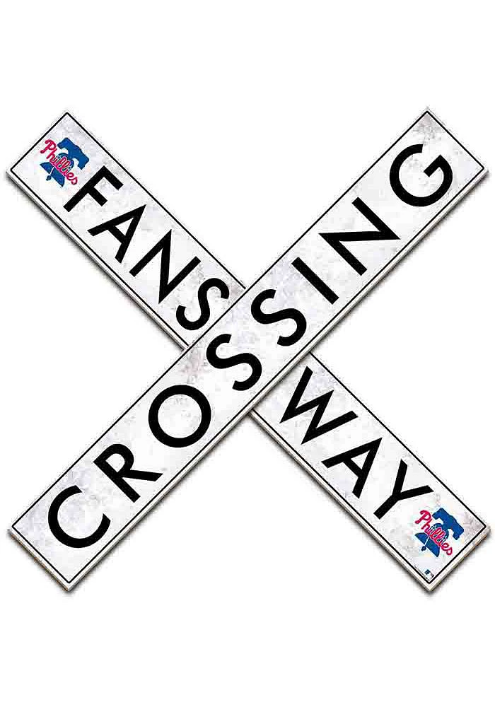 Philadelphia Phillies Inch Fans Way Crossing Wall Art