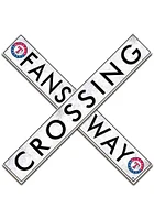 Texas Rangers 24 Inch Fans Way Crossing Wall Art