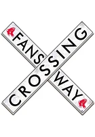 Boston Red Sox 24 Inch Fans Way Crossing Wall Art