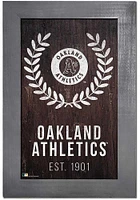 Oakland Athletics Laurel Wreath Sign