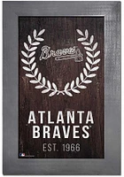 Atlanta Braves Laurel Wreath Sign