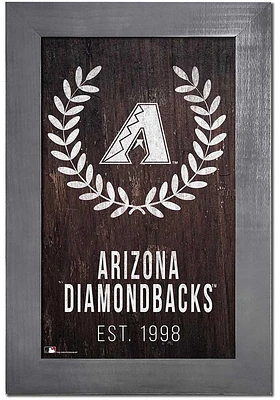 Arizona Diamondbacks Laurel Wreath Frame Sign