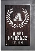 Arizona Diamondbacks Laurel Wreath Frame Sign