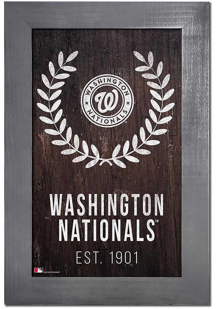 Washington Nationals Laurel Wreath Frame Sign