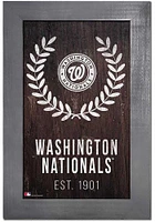 Washington Nationals Laurel Wreath Frame Sign