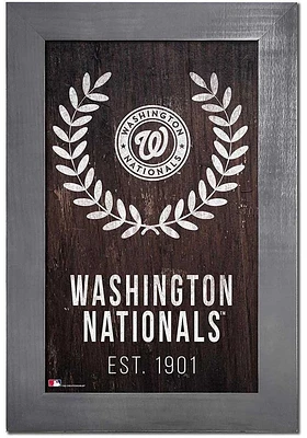 Washington Nationals Laurel Wreath Sign