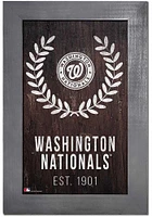 Washington Nationals Laurel Wreath Sign