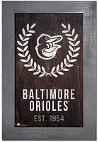Baltimore Orioles Laurel Wreath Sign