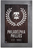 Philadelphia Phillies Laurel Wreath Sign