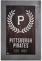 Pittsburgh Pirates Laurel Wreath Sign