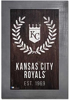 Kansas City Royals Laurel Wreath Sign - Blue
