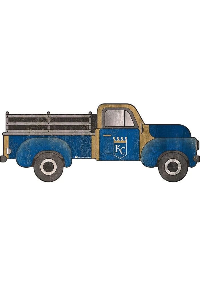 Kansas City Royals 15 Inch Truck Sign - Blue