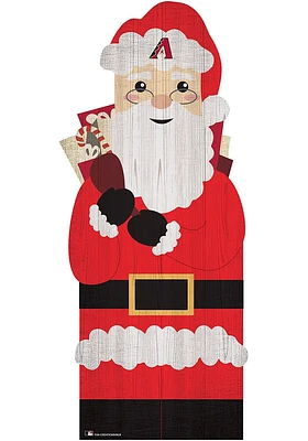 Arizona Diamondbacks 31 Inch Santa Leaner Sign