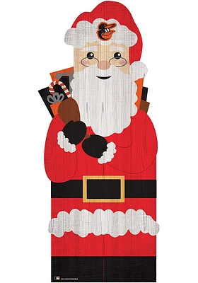 Baltimore Orioles 31 Inch Santa Leaner Sign