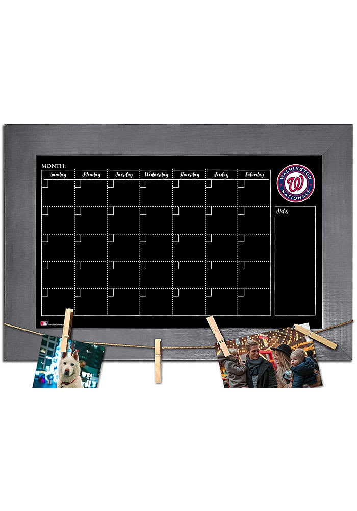 Washington Nationals Monthly Chalkboard Sign