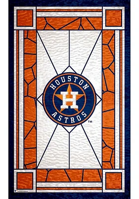 Houston Astros Stained Glass Sign
