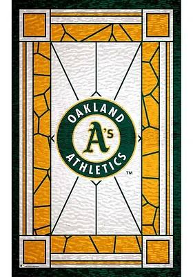 Oakland Athletics Stained Glass Sign