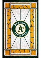 Oakland Athletics Stained Glass Sign