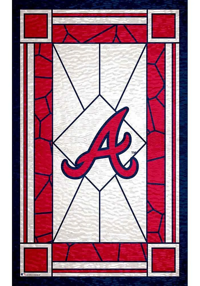 Atlanta Braves Stained Glass Sign