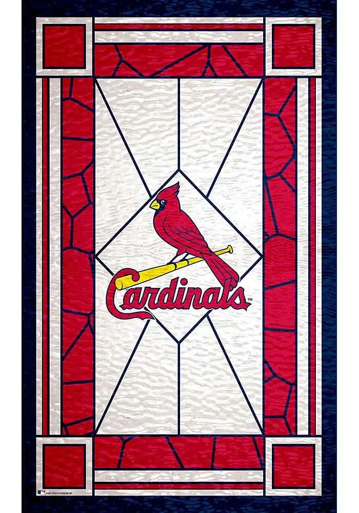 St Louis Cardinals Stained Glass Sign