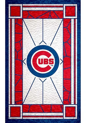 Chicago Cubs Stained Glass Sign