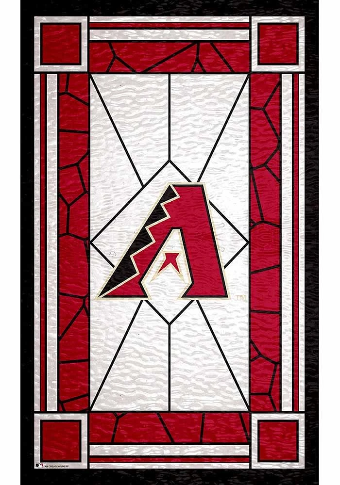 Arizona Diamondbacks Stained Glass Sign