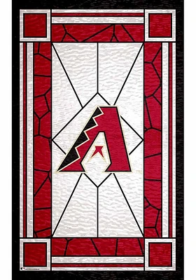 Arizona Diamondbacks Stained Glass Sign