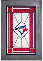 Toronto Blue Jays Stained Glass Frame Sign