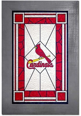 St Louis Cardinals Stained Glass Frame Sign