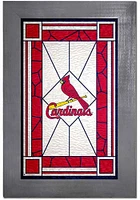 St Louis Cardinals Stained Glass Frame Sign