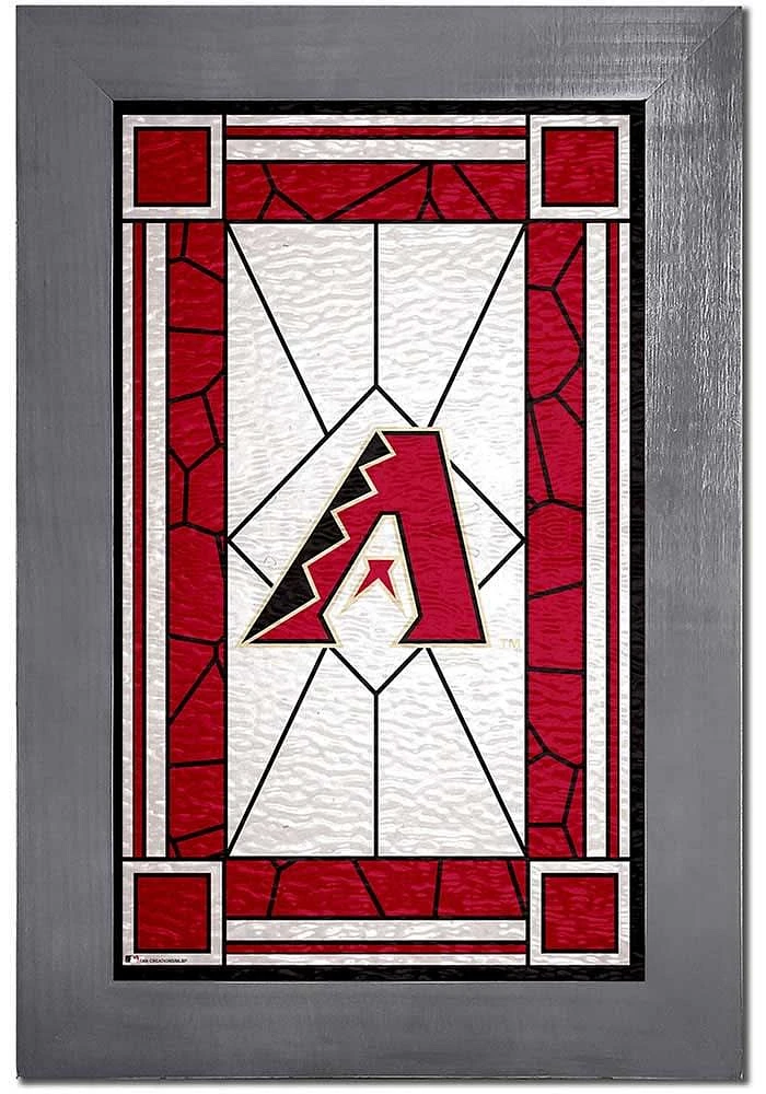 Arizona Diamondbacks Stained Glass Frame Sign