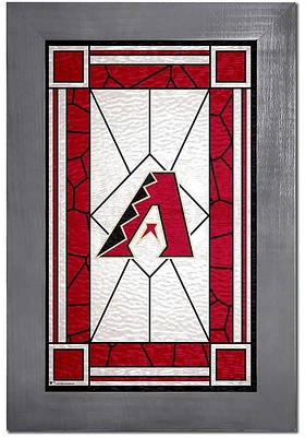 Arizona Diamondbacks Stained Glass Frame Sign