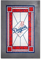 Los Angeles Dodgers Stained Glass Frame Sign
