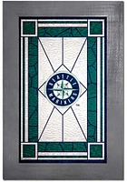 Seattle Mariners Stained Glass Frame Sign