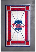 Philadelphia Phillies Stained Glass Frame Sign