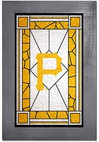 Pittsburgh Pirates Stained Glass Frame Sign