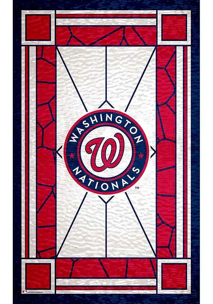 Washington Nationals Stained Glass Sign