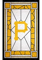 Pittsburgh Pirates Stained Glass Sign - Black