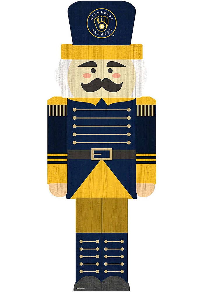 Milwaukee Brewers 31 Inch Nutcracker Leaner Sign