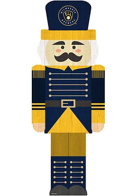 Milwaukee Brewers 31 Inch Nutcracker Leaner Sign