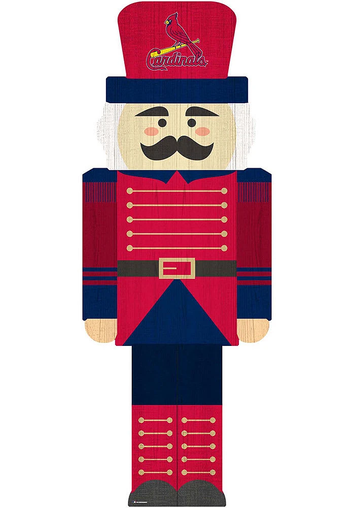 St Louis Cardinals 31 Inch Nutcracker Leaner Sign