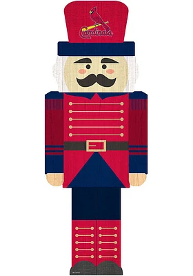 St Louis Cardinals 31 Inch Nutcracker Leaner Sign