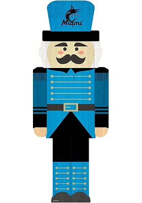 Miami Marlins 31 Inch Nutcracker Leaner Sign