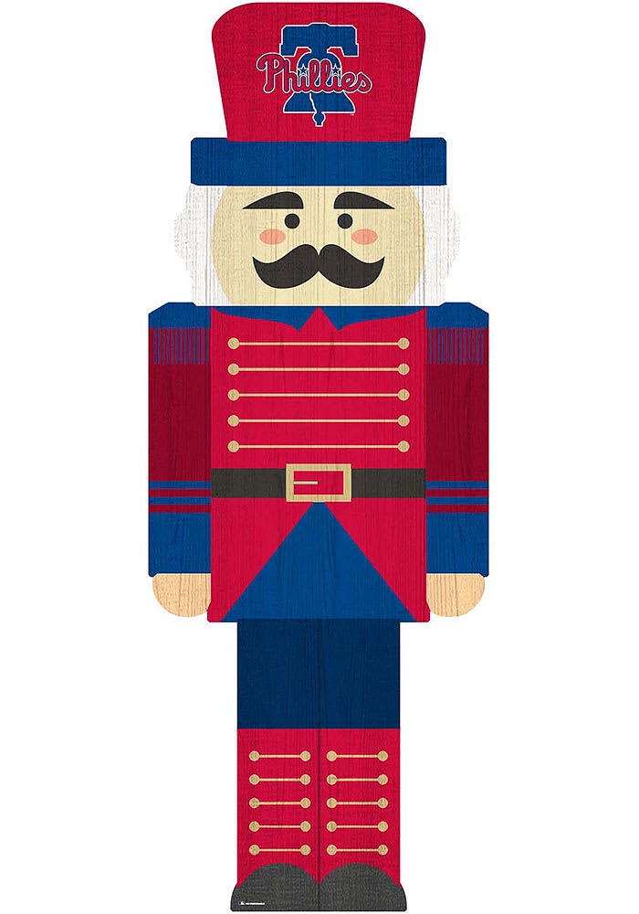 Philadelphia Phillies 31 Inch Nutcracker Leaner Sign