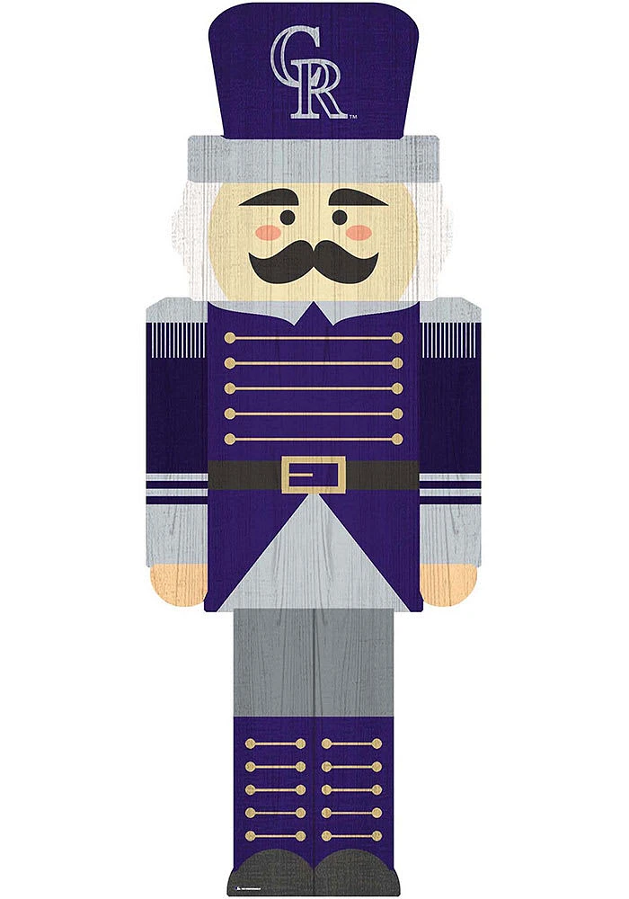 Colorado Rockies 31 Inch Nutcracker Leaner Sign