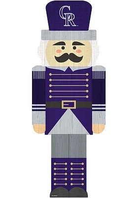 Colorado Rockies 31 Inch Nutcracker Leaner Sign