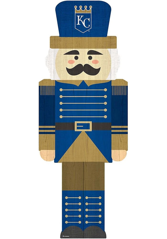 Kansas City Royals 31 Inch Nutcracker Leaner Sign - Blue