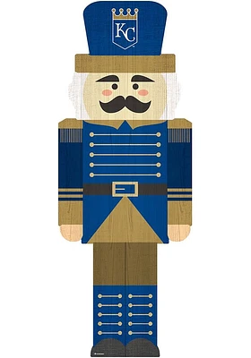 Kansas City Royals 31 Inch Nutcracker Leaner Sign - Blue