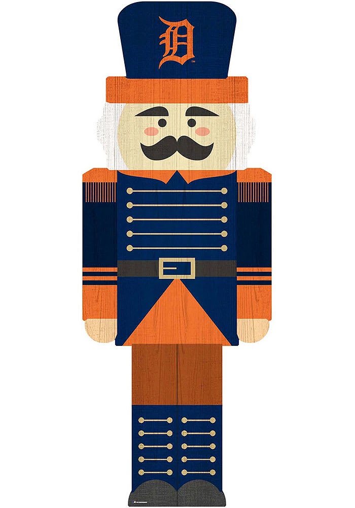 Detroit Tigers 31 Inch Nutcracker Leaner Sign